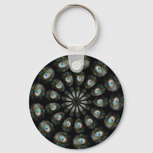 Peacock Eye Keychain