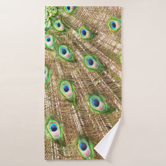PEACOCK FANCY FEATHERS #2 (Serviette de bain)