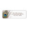 Peacock Feather Address Labels