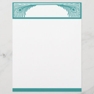 Peacock Feather Border Customizable