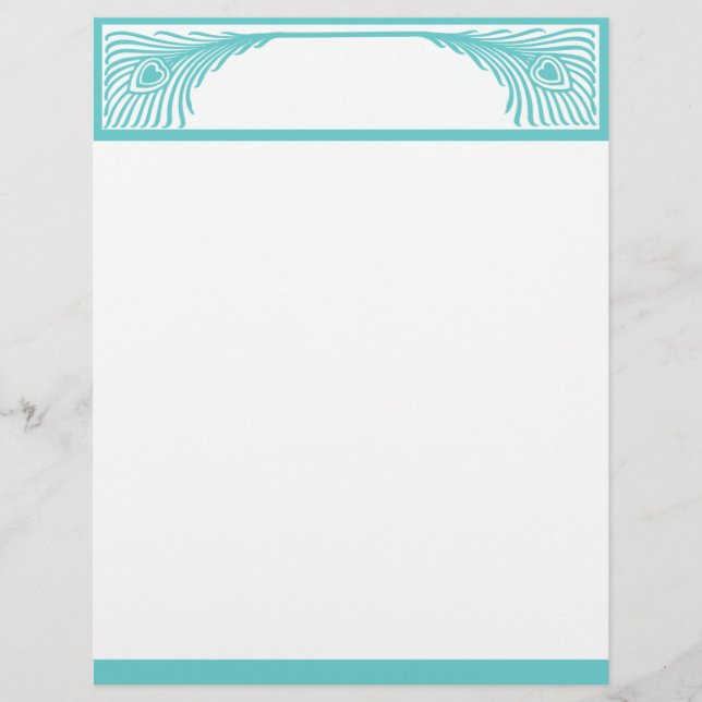 Peacock Feather Border Customizable (Front)