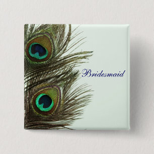 Peacock Feather Bridesmaid Pin
