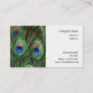 Peacock Feather Buiness Card