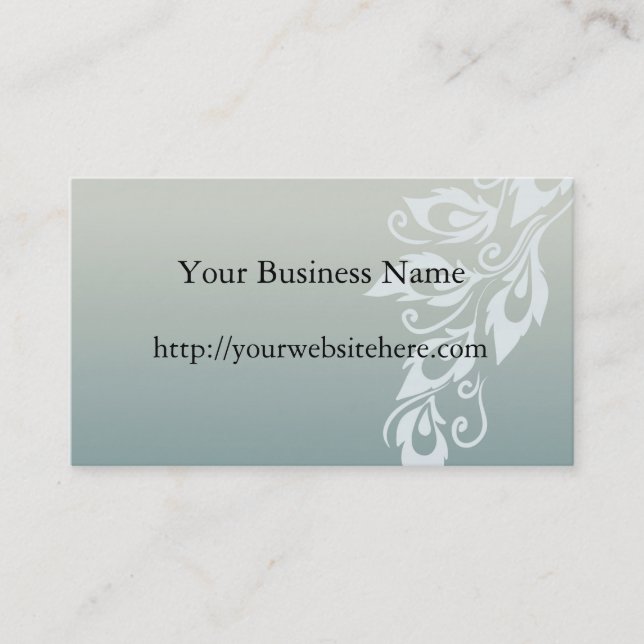 Peacock Feather Business Card (Front)