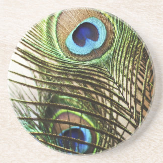 Peacock Feather Coaster