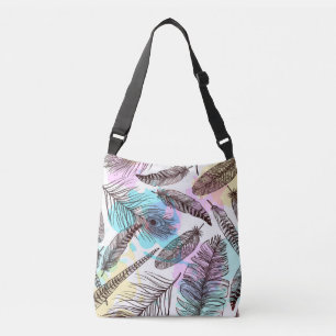 Peacock Feather Crossbody Bag