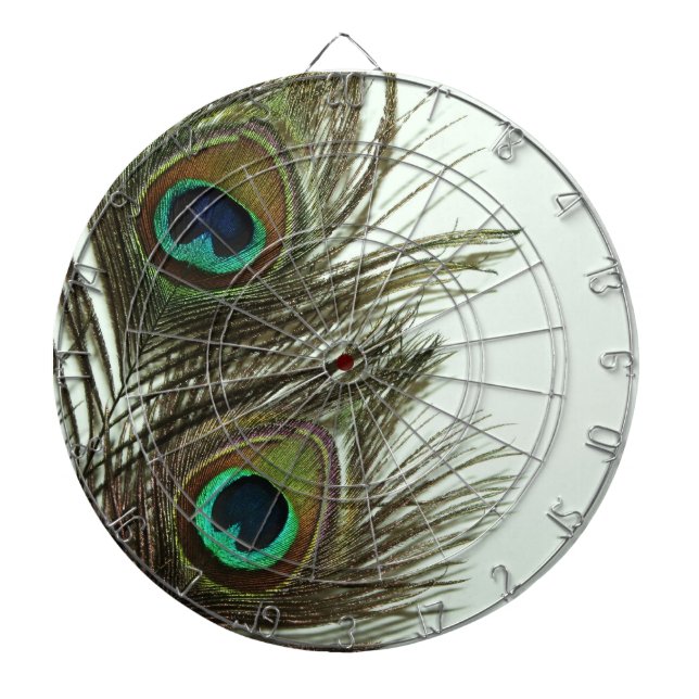 Peacock Feather Dart Board (Front)