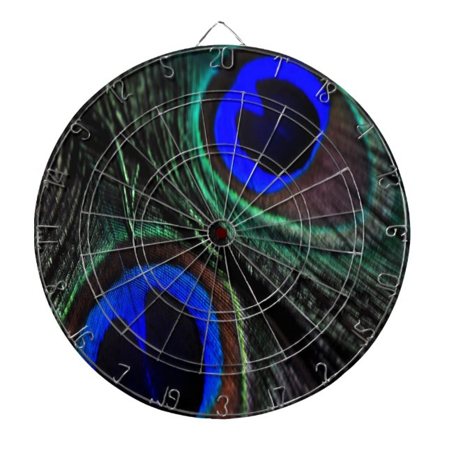 Peacock feather dartboard (Front)