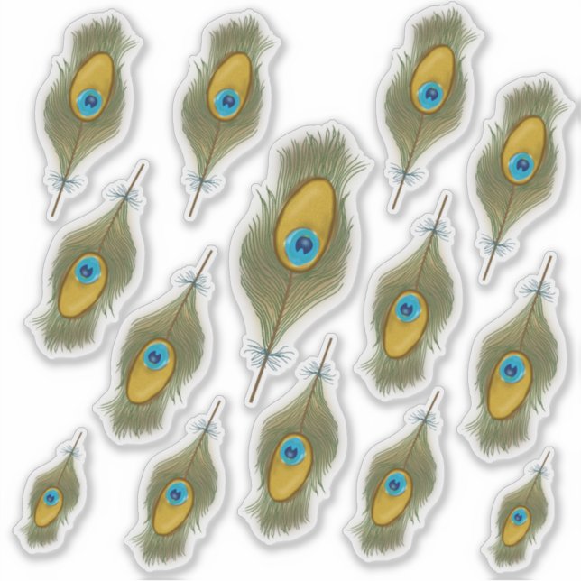 Peacock Feather Decal (Front)
