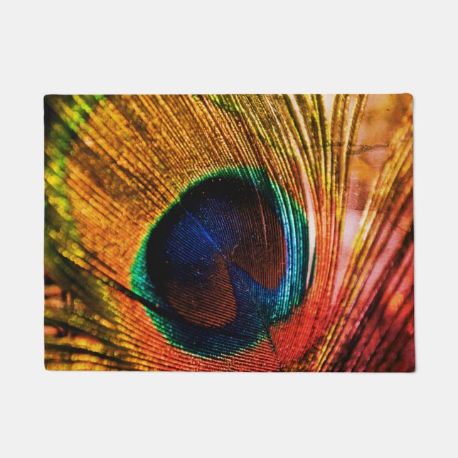 peacock feather doormat (Front)