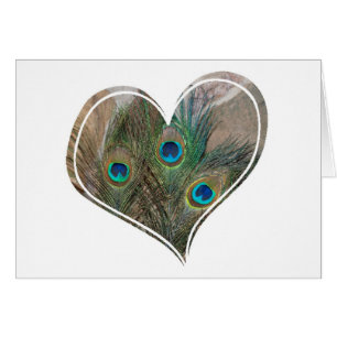 Peacock Feather Double Coeur
