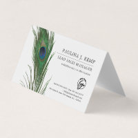 Peacock Feather | Elegant Theme Business Card