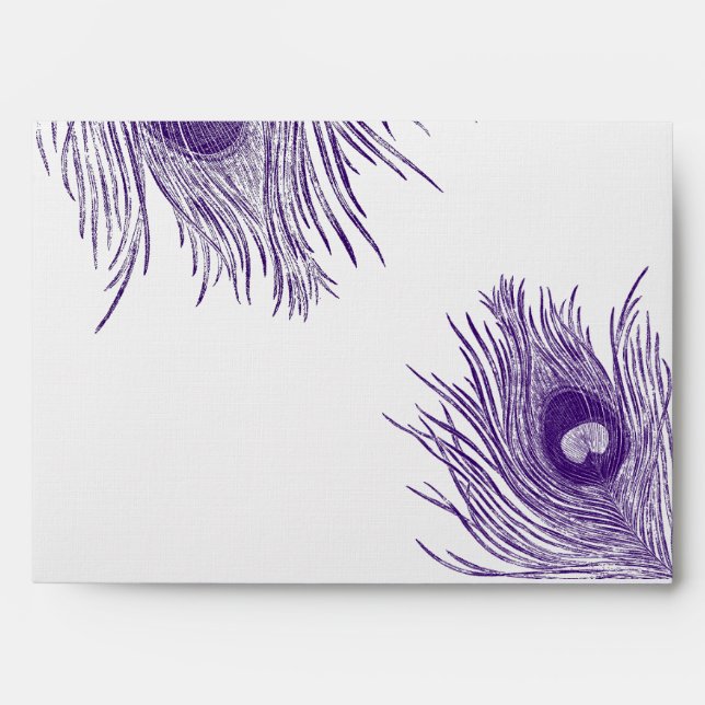 Peacock Feather Envelope (Front)