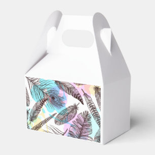 Peacock Feather Favor Box