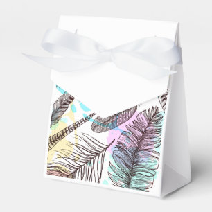 Peacock Feather Favor Box