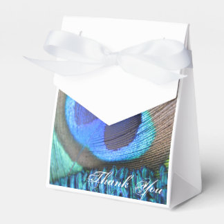 Peacock Feather Favour Bag Favor Box