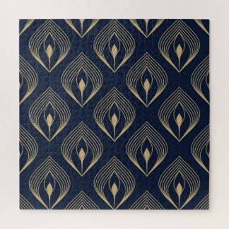 Peacock Feather: Floral Paisley Jigsaw Puzzle