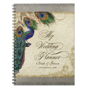 Peacock & Feather Formal Wedding Planner Journal