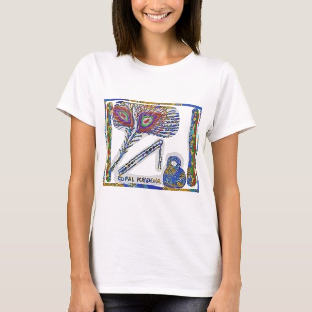 Peacock Feather : Gopal Krishna T-Shirt (Front)