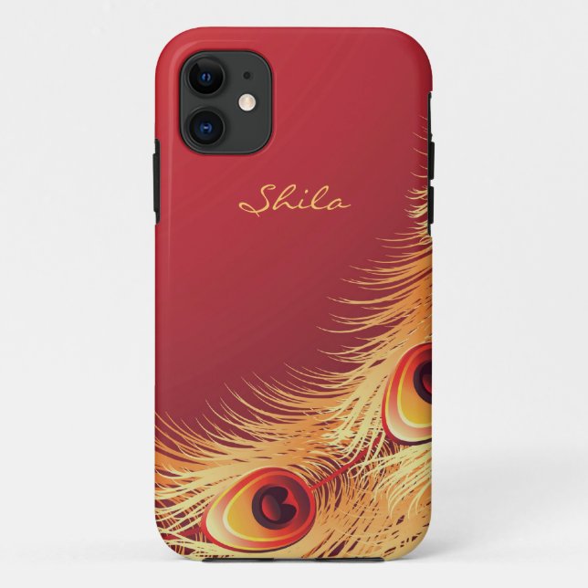 Peacock Feather iPhone 5 Cover (Back)