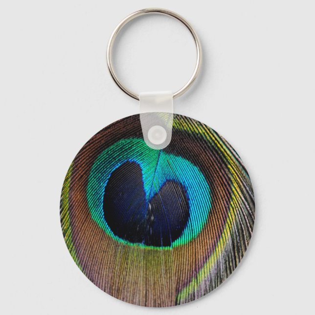 Peacock Feather Key Chain (Front)