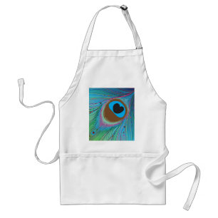 Peacock feather lines background standard apron