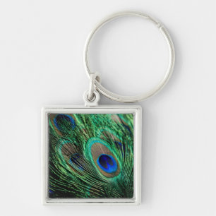 Peacock Feather Lucky Keychain