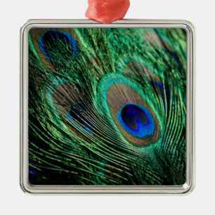 Peacock Feather Lucky Metal Ornament