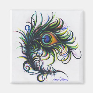 Peacock Feather Magnet