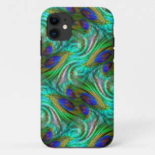 Peacock Feather Motif iPhone 5 Coque