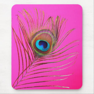 Peacock Feather Mousepad