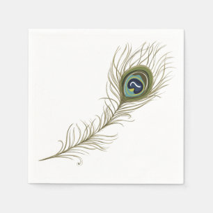 Peacock Feather Napkin