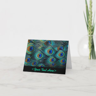 Peacock Feather Note Card