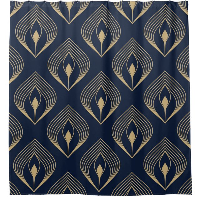 Peacock feather ombre pattern ditzy floral motif.  (Front)