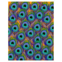 Peacock Feather Paper - Tropical orange