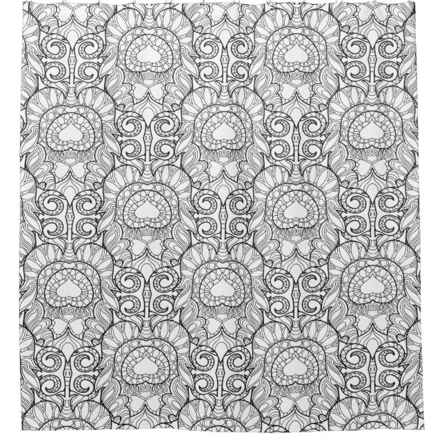 Peacock Feather Pattern Doodle (Front)