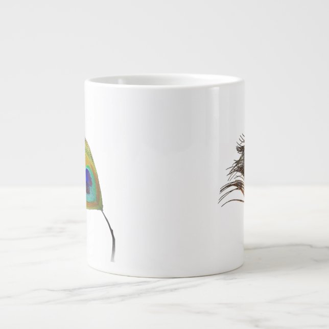 Peacock Feather Pattern mug  (Front)