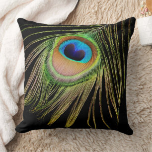 Peacock Feather Pillow