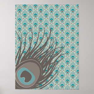 Peacock Feather Poster