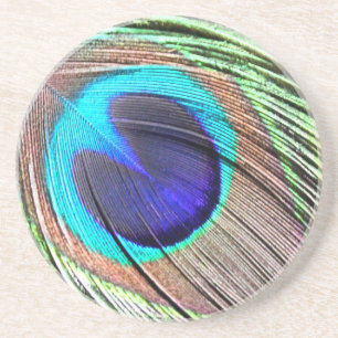 Peacock Feather Product Coaster