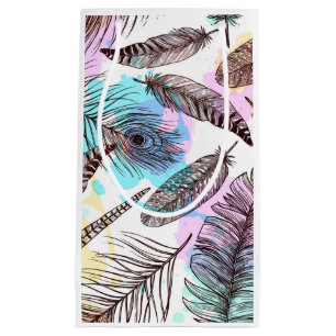 Peacock Feather Small Gift Bag