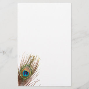 Peacock Feather Stationery