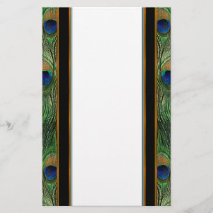 Peacock Feather Stationery
