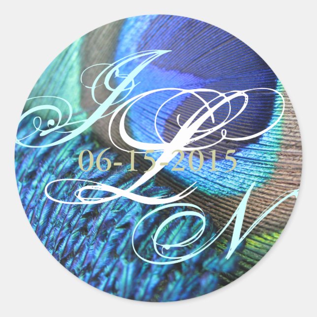 Peacock Feather Sticker (Front)