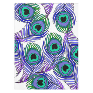 peacock feather table cloth, giant peacock feather tablecloth