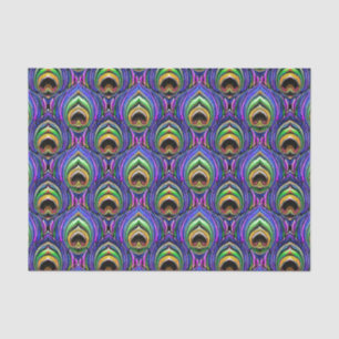 peacock feather tissue paper