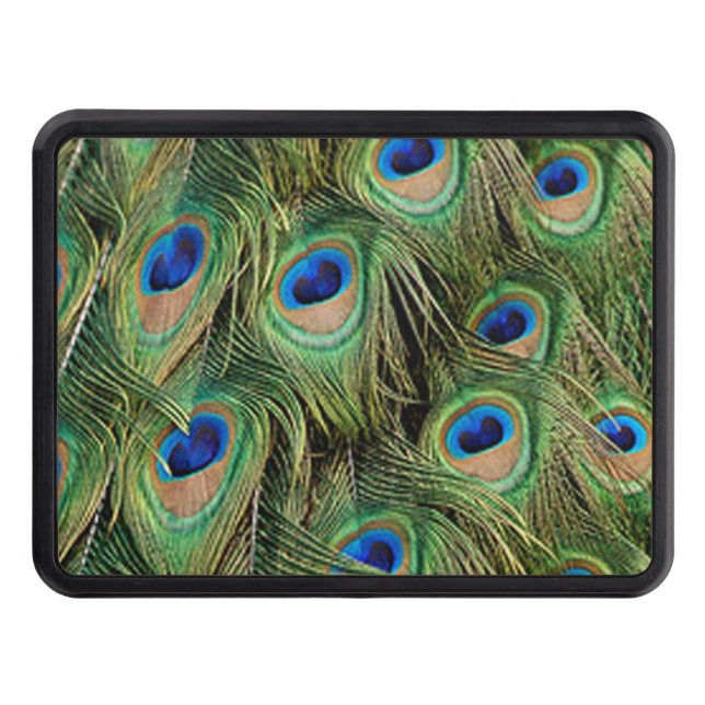 Peacock Feather Trailer Hitch Cover (Front)