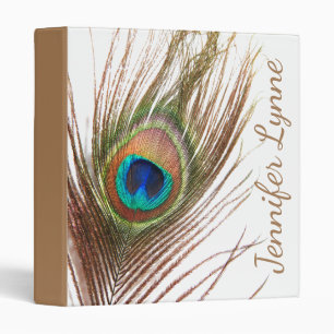 Peacock Feather with Name Binder