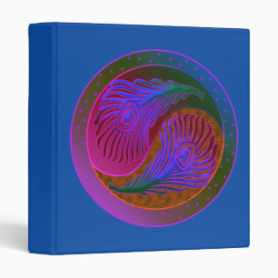 Peacock Feather Yin Yang 6 Classeur