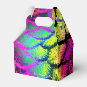 Peacock Feathers 1 Favor Box